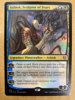 MTG 1x FOIL Ashiok, Sculptor of Fears # 274 Theros Beyond Death Magic the x1 NM - Image 1