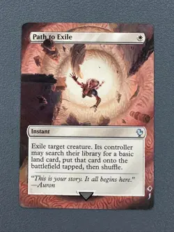 Path to Exile MTG Final Fantasy Commander Hand Painted Extended Full Altered Art - Image 1