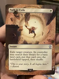 Path to Exile MTG Final Fantasy Commander Hand Painted Extended Full Altered Art - Image 2