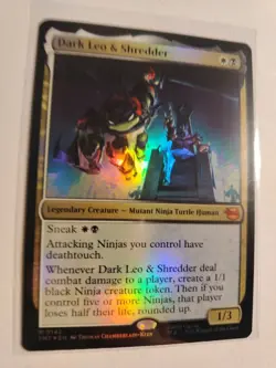 Mtg Dark Leo & Shredder [Teenage Mutant Ninja Turtles] Foil Near Mint 142 - Image 2