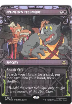 Splinter's Technique #233 Teenage Mutant Ninja Turtles Showcase Regular Rare - Image 1