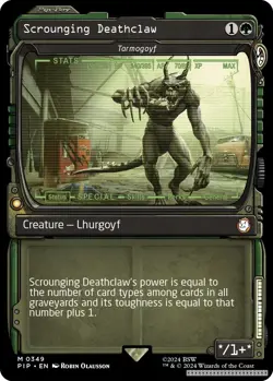 Scrounging Deathclaw - Tarmogoyf (Showcase) [PIP - 349] - NM [Foil] TCG MTG - Image 1