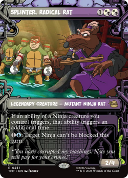 Splinter, Radical Rat (FOIL) x1 - MTG Teenage Mutant Ninja Turtles TMT #251 - Image 1
