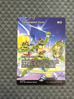 MTG Teleportation Circle #0002 Borderless Mythic TMNT Source Material (PZA) - Image 1