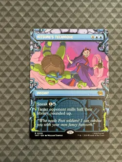 MTG Kitsune’s Technique #0229 Showcase Rare Teenage Mutant Ninja Turtles (TMT) - Image 1