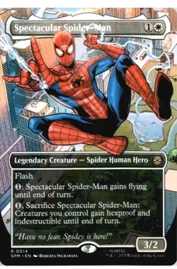 1x MTG Spectacular Spider-Man *Borderless* - Spider-Man Rare! NM Mint! - Image 1