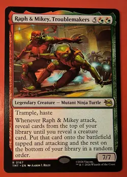 MTG, RALPH & MIKEY, TROUBLEMAKERS, RARE, 0167, NM, TMT, REGULAR FINISH - Image 1