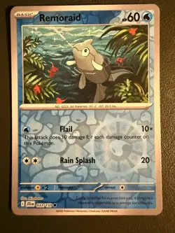 Pokemon TCG Remoraid 33/159 SV9 Journey Together Reverse Holo NM - Image 1