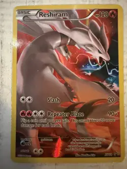 Reshiram (XY74) Full Art Black Star Promo Pokemon card from 2015 - Image 1