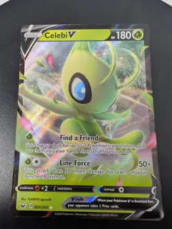 2020 Pokemon, Sword & Shield, #1/202 Celebi V, Holo Ultra Rare - Image 4