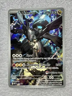 Pokemon N's Zekrom Promo Holo 130 HP Pokemon Center Card 2026 - Image 1