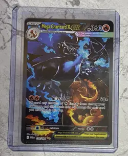 2025 Pokemon Mega Evolution Phantasmal Flames Mega Charizard X EX #125/094 - Image 1