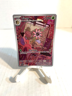 Pokemon TCG Lileep 145/142 Illustration Rare Holo SV07: Stellar Crown NM - Image 1