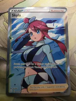 Pokemon TCG Skyla Breakpoint Holo Full Art Ultra Rare 072/072 - Image 1