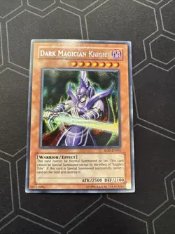 Dark Magician Knight ROD-EN001 Secret Rare Unlimited Edition Damaged - Image 1
