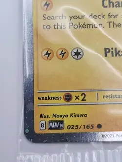 Pokemon TCG Pikachu 025/165 Promo Pokemon SV: Scarlet & Violet 151 Sealed - Image 4