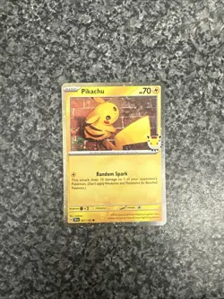 Pikachu 051/162 Cosmos Holo 2026 Pokemon Day Stamped Promo NM+ - Image 2