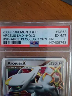 Pokemon TCG Arceus Lv. X COLLECTORS TIN PROMO HOLO 2009 D&P SET DP53 PSA GRADE 6 - Image 3