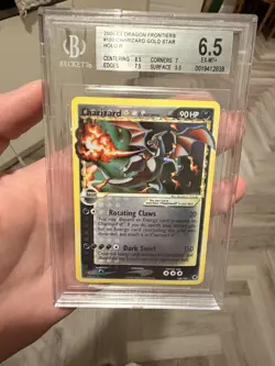 Pokemon Charizard Gold Star 100/101 Ex Dragon Frontiers Beckett / BGS 6.5 (PSA) - Image 1