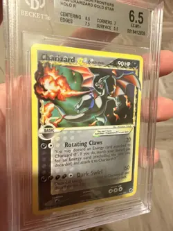 Pokemon Charizard Gold Star 100/101 Ex Dragon Frontiers Beckett / BGS 6.5 (PSA) - Image 3