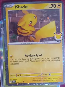 Stamped Pokemon Day 2026 HOLOGRAM FOIL Pikachu Temporal Forces 015/162 Pokemon - Image 1