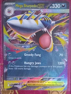Hologram Foil Rare Mega Sharpedo Ex 061/94 Phantasmal Flames Pokemon Pokemon tcg - Image 1
