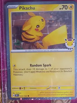 Pokemon Day 2026 Stamped HOLOGRAM FOIL Pikachu 015/162 Temporal Forces Pokemon - Image 1
