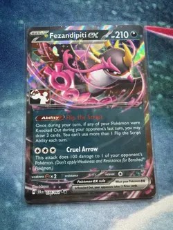 Fezendipiti ex Cosmos Holo Prize Pack Stamped Series 6 Pokemon TCG - Image 1