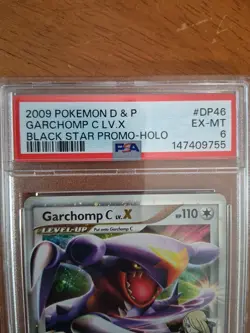 Pokemon TCG Garchomp C Lv. X Black Star Promo Holo 2009 D & P Set DP46 PSA 6 - Image 3