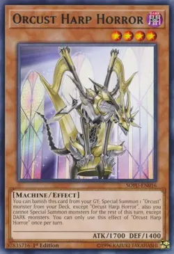 Orcust Harp Horror - SOFU-EN016 - Rare - 1st Edition Yugioh - Image 1