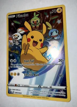 Pikachu SWSH020 Sword & Shield 2020 Black Star Promo Full Art Pokemon TCG - Image 2