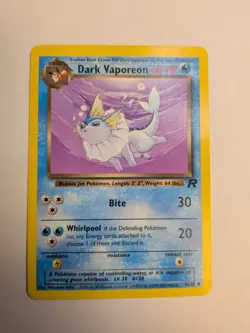 Dark Vaporeon 45/82 Uncommon Team Rocket Pokemon Unlimited - Image 1