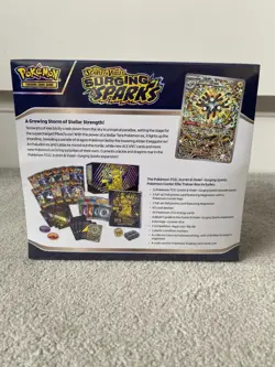 Pokemon TCG Surging Sparks Pokemon Center Factory Sealed ETB's x2 In Hand - Image 4