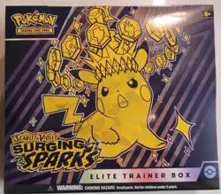 Pokemon TCG Scarlet & Violet Surging Sparks ETB Elite Trainer Box SEALED IN HAND - Image 1