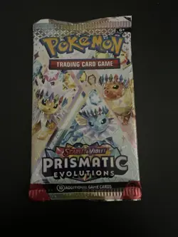 22.27g HEAVY Prismatic Evolutions Pokemon Sealed Booster Pack New - Image 2