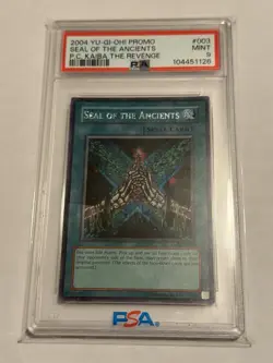 Yugioh Seal of the Ancients PCK-003 Unlimited PSA 9 Mint 2004 Secret Rare - Image 1