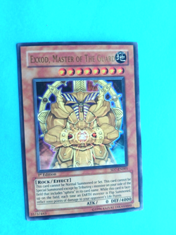 YUGIOH EXXOD, MASTER OF THE GUARD SD7-EN001 1ST ED ULTRA RARE VERY LIGHT PLAY - Image 2