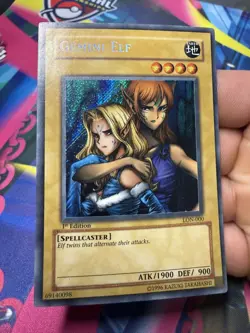 *US SELLER* Gemini Elf - LON-000 - Secret Rare - 1st Edition - Yugioh - MP - Image 1