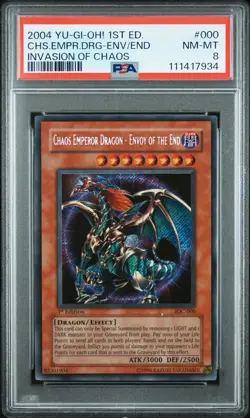 2004 1ST ED #000 CHAOS EMPEROR DRAGON - ENVOY OF THE END PSA 8 - Image 1