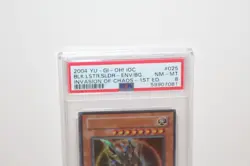 Yu-Gi-Oh! Black Luster Soldier 1st Ed 2004 Invasion of Chaos #IOC-025 PSA 8 - Image 4