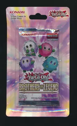 YU-GI-OH BROTHERS OF LEGEND 1ST EDITION SEALED HANGER PACK - Image 1