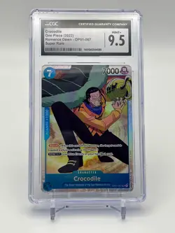 Crocodile One Piece (2022) Romance Dawn - OP01-067 Super Rare CGC 9.5 - Image 1