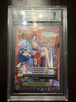 One Piece CCG Boa Hancock Azure Sea's Seven SP OP14-112 BGS 9 MINT - Image 1