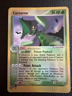 Cacturne 2/100 Sandstorm Reverse Holo Rare E Reader Series Pokemon Card - Image 3