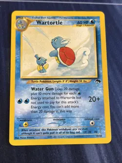 Pokemon TCG Wartortle 15/18 Southern Islands Promo Rare Card LP - Image 1