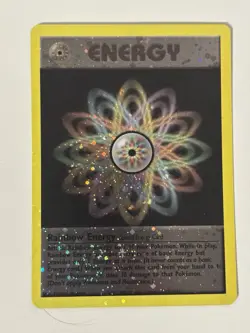 Rainbow Energy - WOTC League Promo Pokemon - Holo Swirl! Card Vintage - Image 1