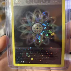 Rainbow Energy - WOTC League Promo Pokemon - Holo Swirl! Card Vintage - Image 3