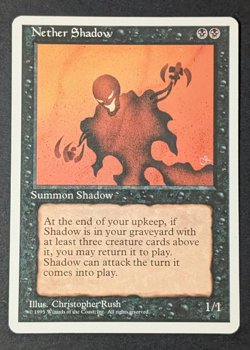 MTG Card - 1x Nether Shadow - Fourth (4th) Edition, Vintage Magic The Gathering - Image 1