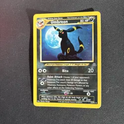 Pokemon Umbreon Holo Rare TCG Card Neo Discovery 13/75 LP - WITH SWIRL! - Image 1