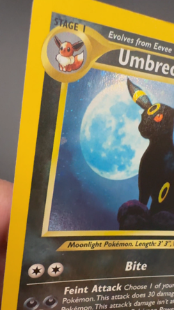 Pokemon Umbreon Holo Rare TCG Card Neo Discovery 13/75 LP - WITH SWIRL! - Image 2